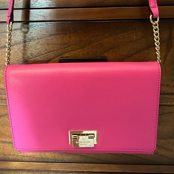 Kate Spade pink snapdragon purse. - Picture 1 of 8
